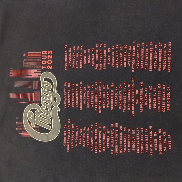 Chicago Tour 2023 graphic tee - Picture 6 of 8